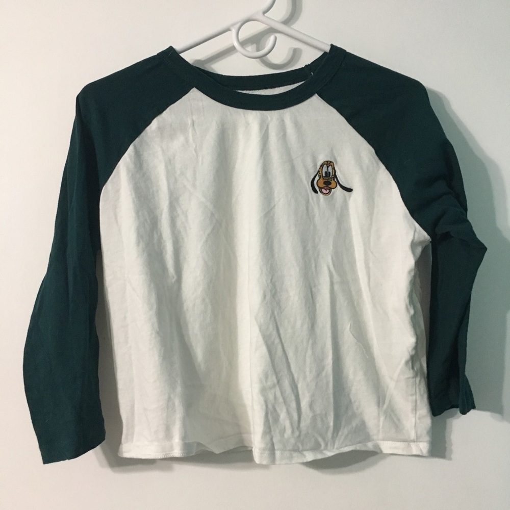 Disney Pluto cropped tee M L